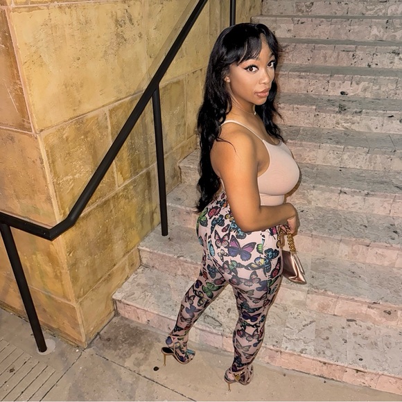 Geebin Flores Pants - Geebin Flores Butterfly Two Piece Size S (Originally Sold Separately)